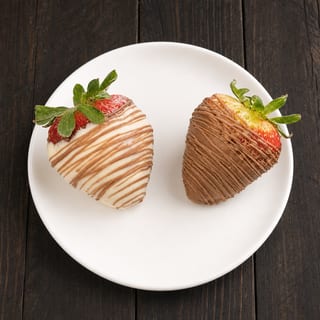 Drizzled Plain Strawberries